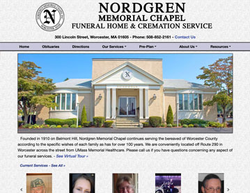 Nordgren Memorial Chapel Funeral Home, Worcester, MA