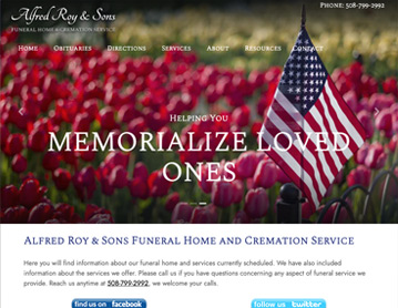 Alfred Roy & Sons Funeral Home and Cremation Service, Worcester, MA