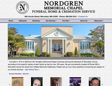 Nordgren Memorial Chapel Funeral Home, Worcester, MA
